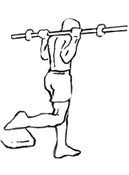 Exemple d'un exercice de musculation unilatéral - Le bulgarian split squat